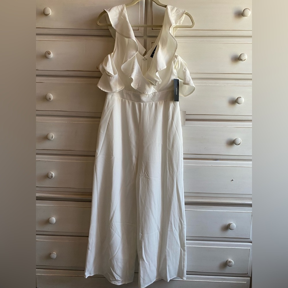 White Lulus jumpsuit
